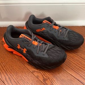 Under Armour Kids Sneakers - orange and charcoal